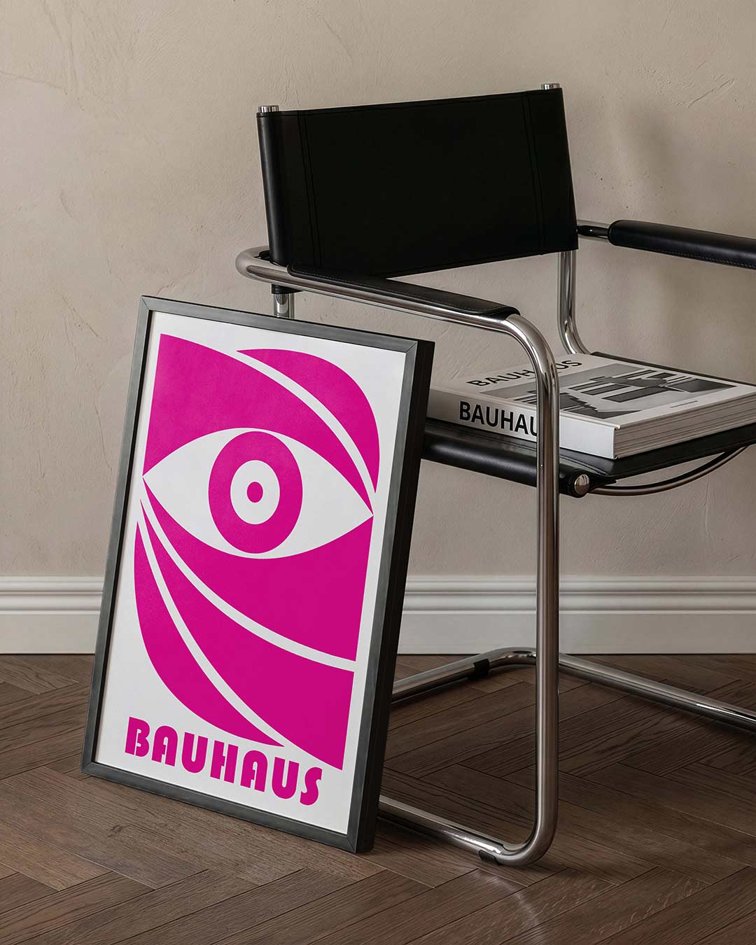  – staande Bauhaus poster voor aan de muur
