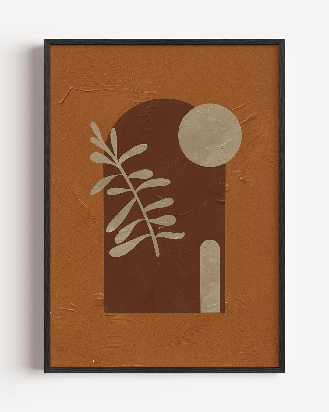 Abstracte Aardetinten – abstracte portret poster als wanddecoratie