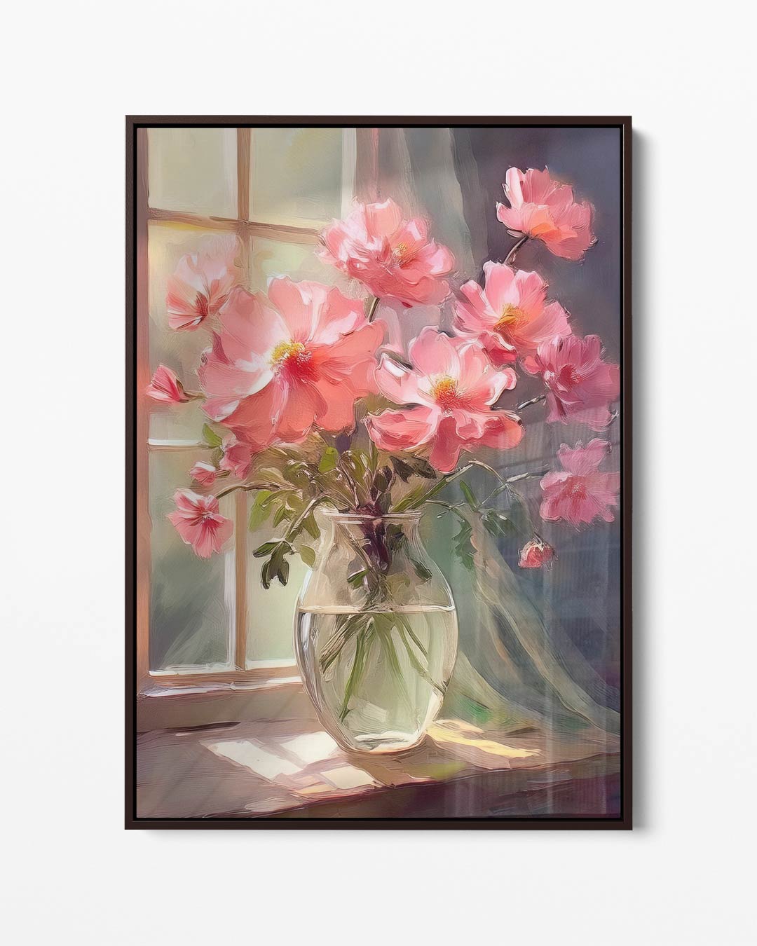 Zonnige Bloemenpracht – portret kunstwerk als wanddecoratie