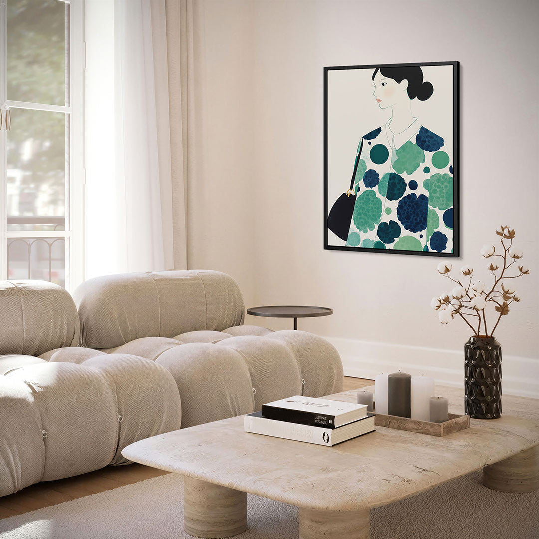 Silhouet met patronen – kunstwerk als stijlvolle wanddecoratie