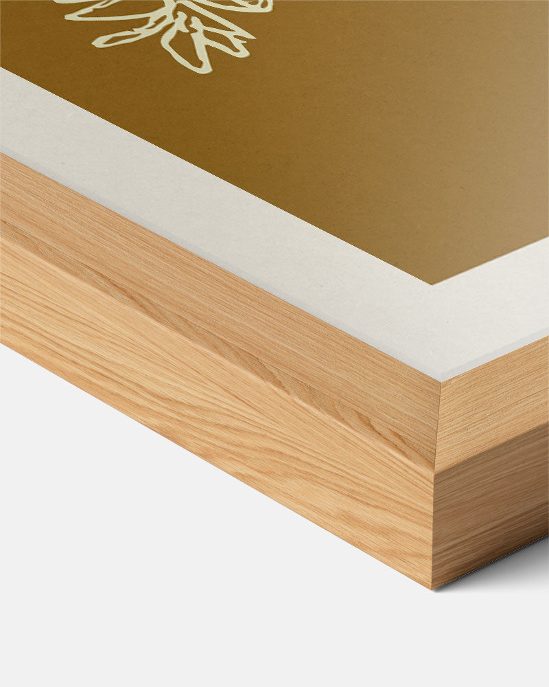 Minimalistische Botanische – staande keuken wanddecoratie van WallArtistic