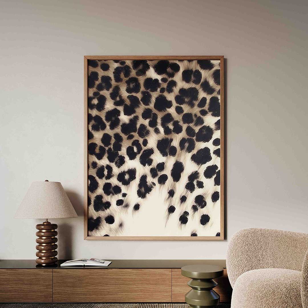 Luipaardpatroon – safari poster in staand formaat