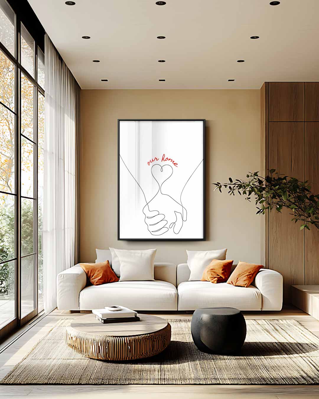 Samen Thuis – staand kunstwerk voor modern interieur
