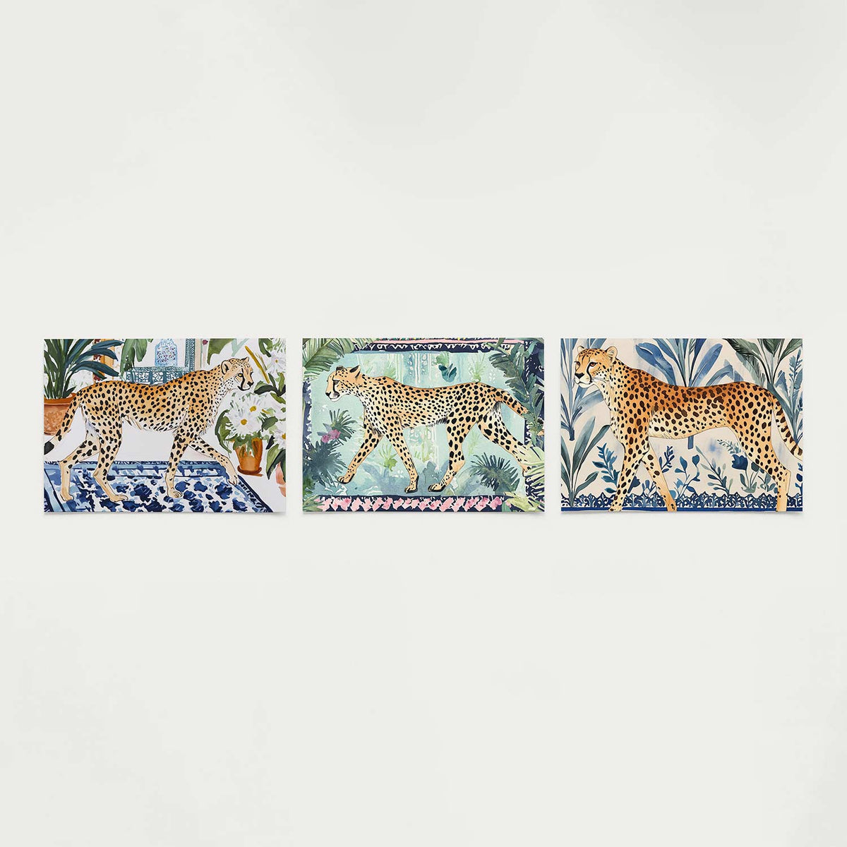 Dier en bladeren Posterset