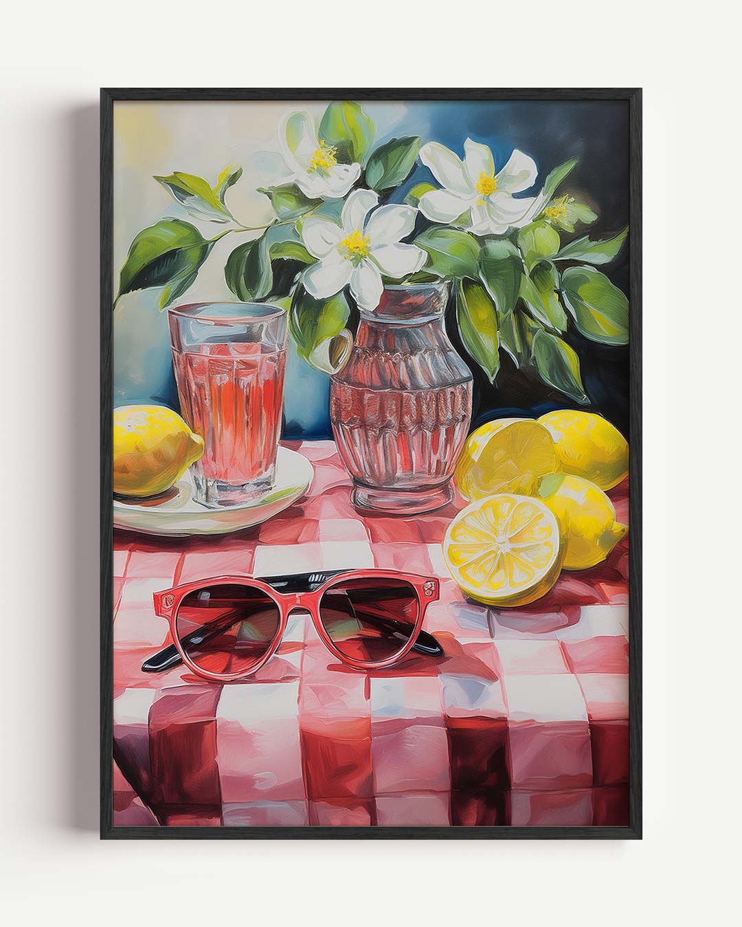 Zomers Tafereel met Citruskracht – keuken portret poster als wanddecoratie