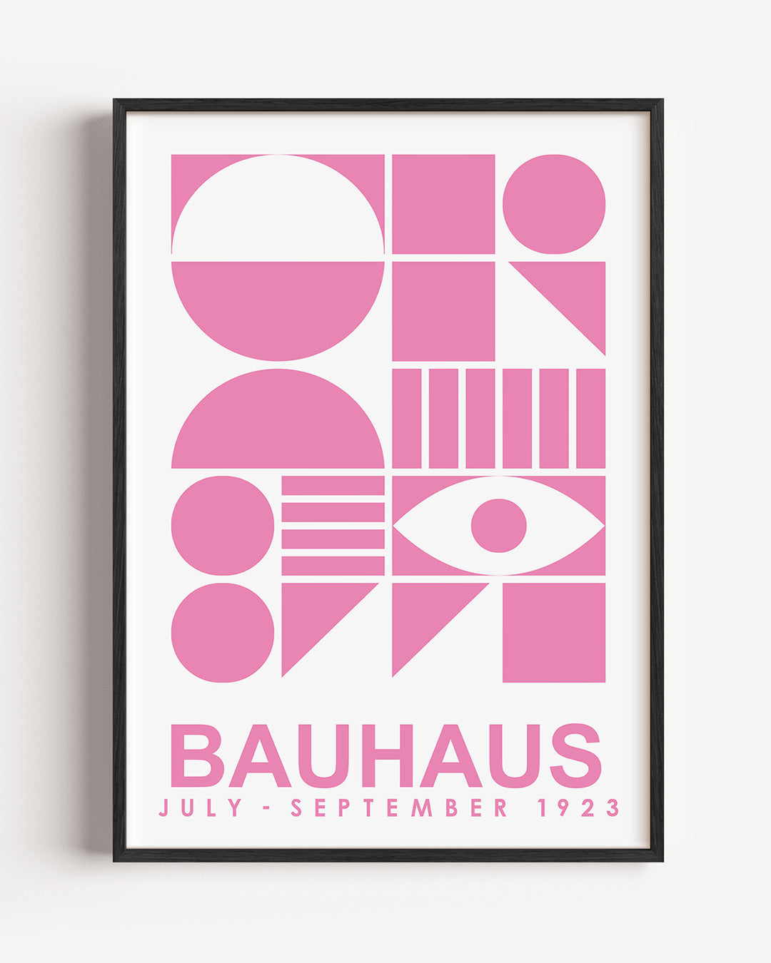 Vormen en vlakken – staande Bauhaus poster als wanddecoratie