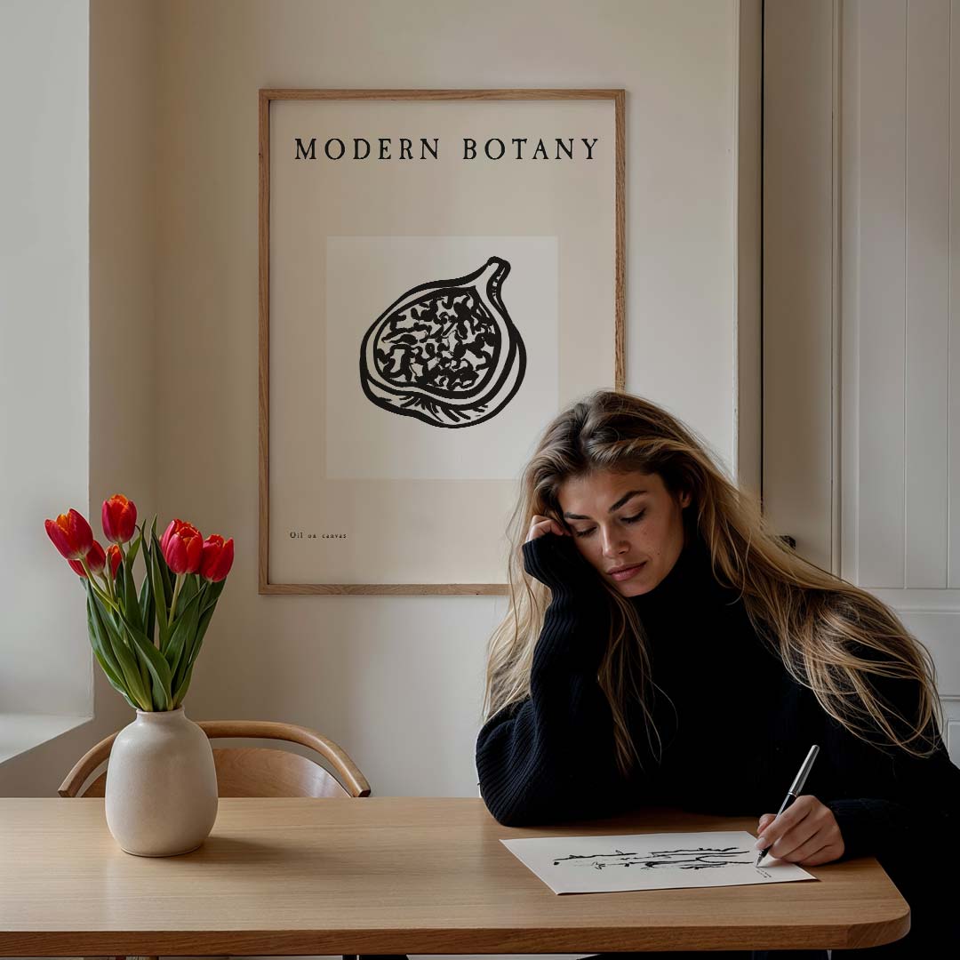 Botanische Fijnheid – culinaire wandkunst als portret poster