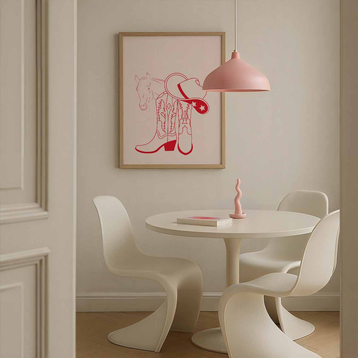 Cowboy Chic – staande paas wanddecoratie van WallArtistic