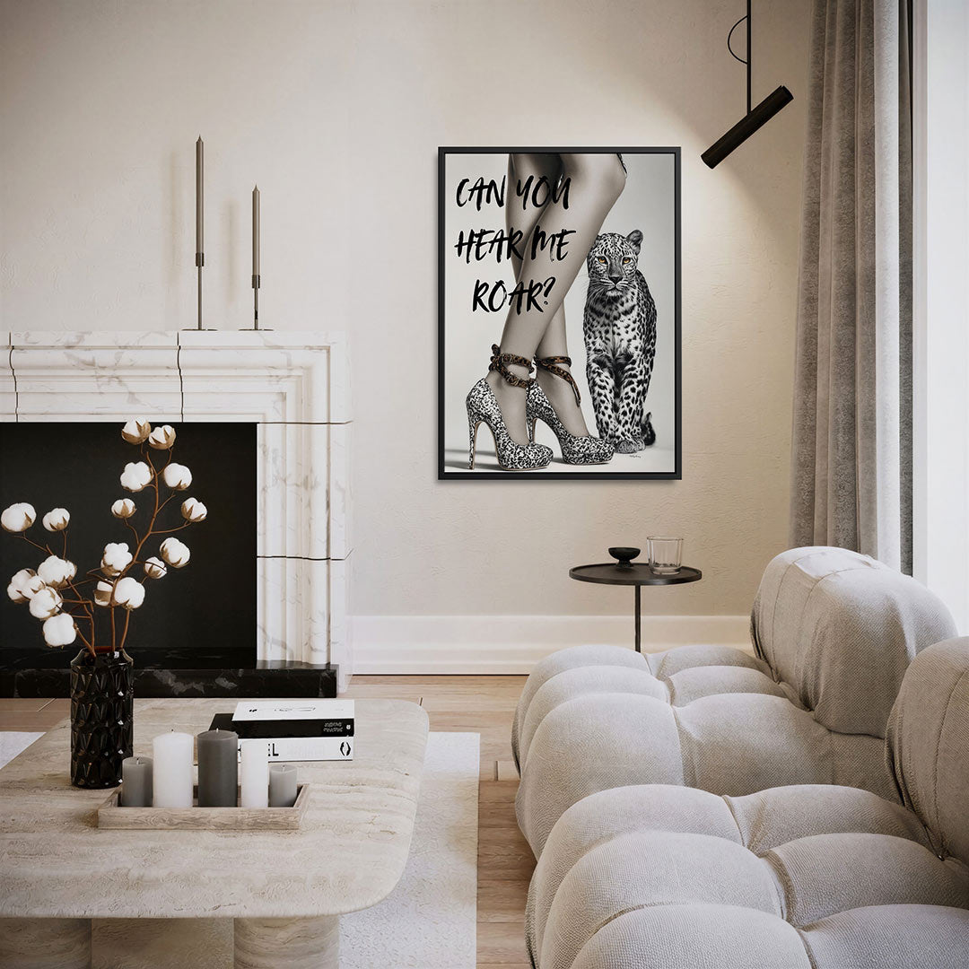 Dierlijke elegantie – staand wanddecoratie kunstwerk