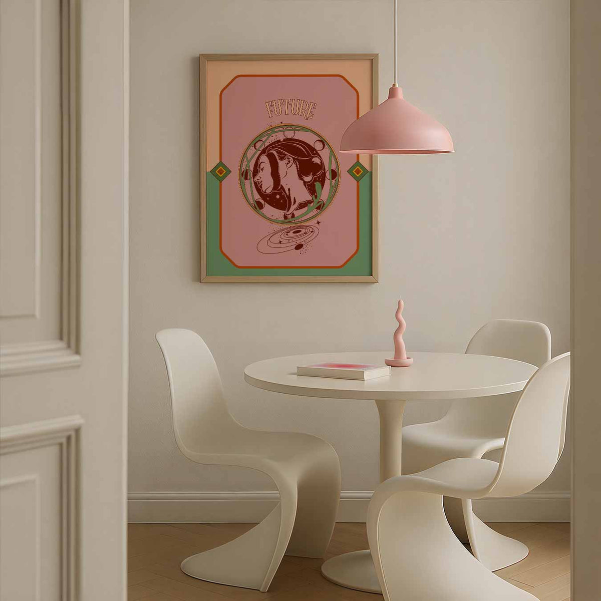 Toekomstige Vibes – staande mindful wanddecoratie van WallArtistic