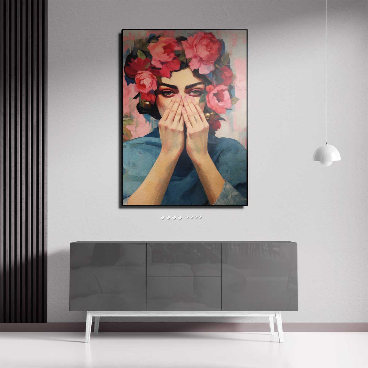 Bloemige Mystiek – canvas kunstwerk als wanddecoratie