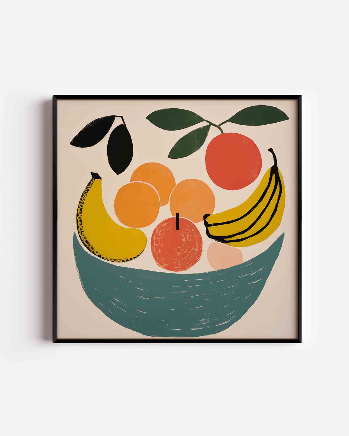 Fruitmand – keuken vierkante poster als wanddecoratie
