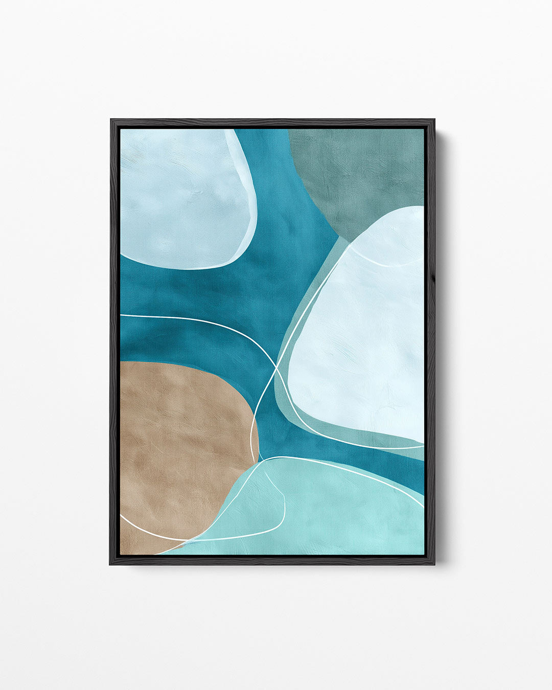 Organische vormen compositie – staand wanddecoratie kunstwerk