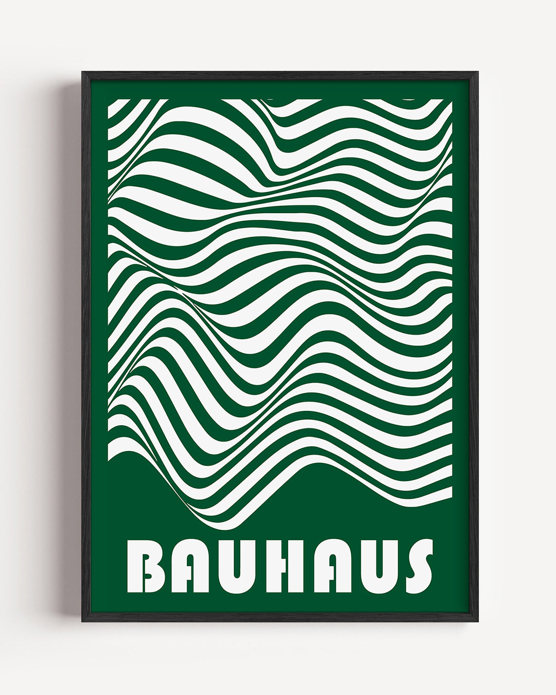 Golvend lijnenspel – staande Bauhaus poster als wanddecoratie