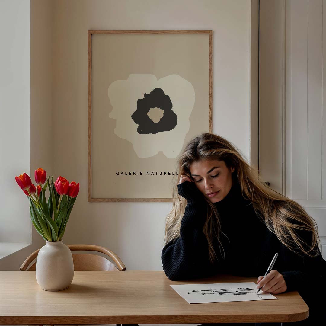 Natuurlijke Bloemkunst – bloemen poster in staand formaat