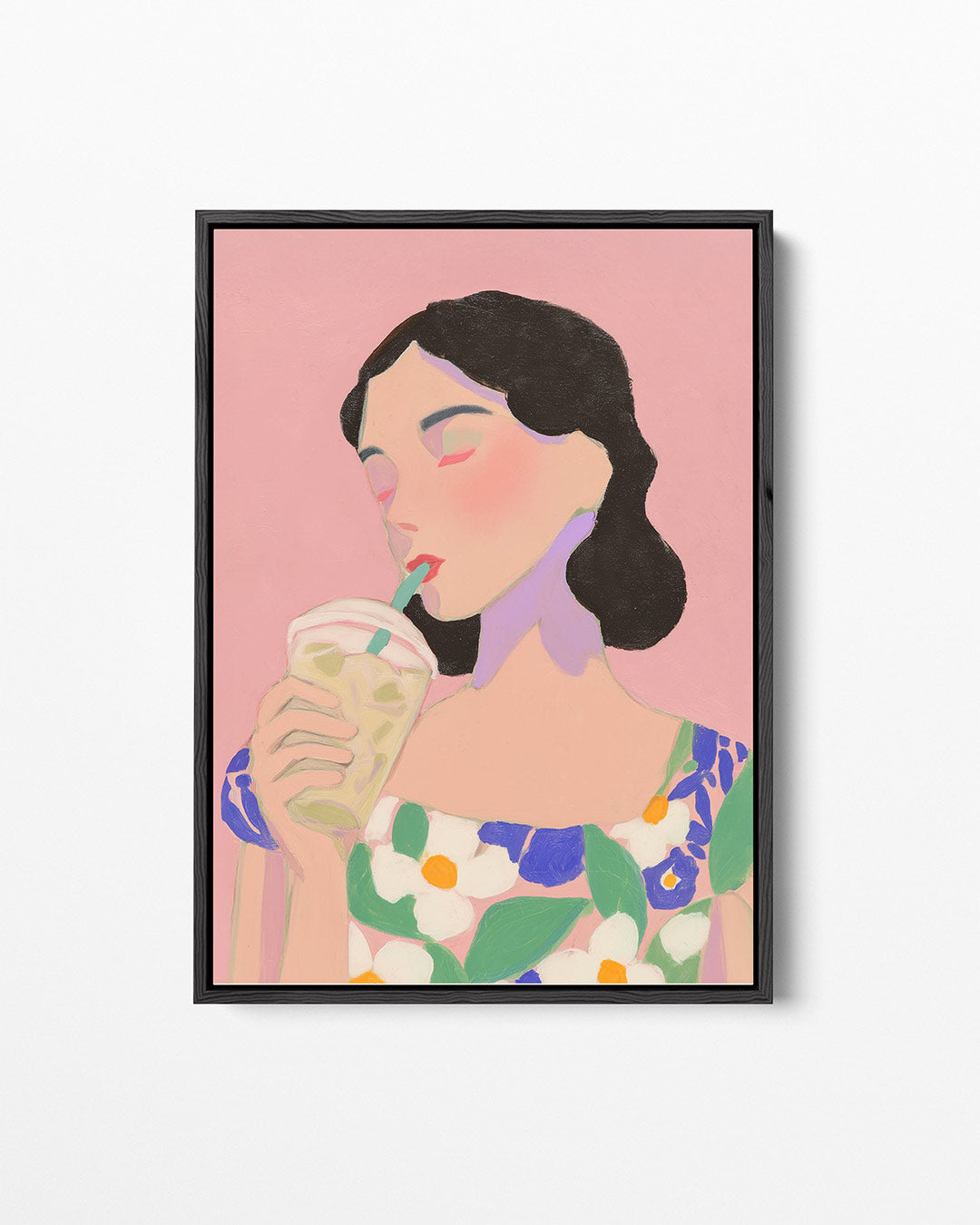 Dromerige vrouw – staand wanddecoratie kunstwerk