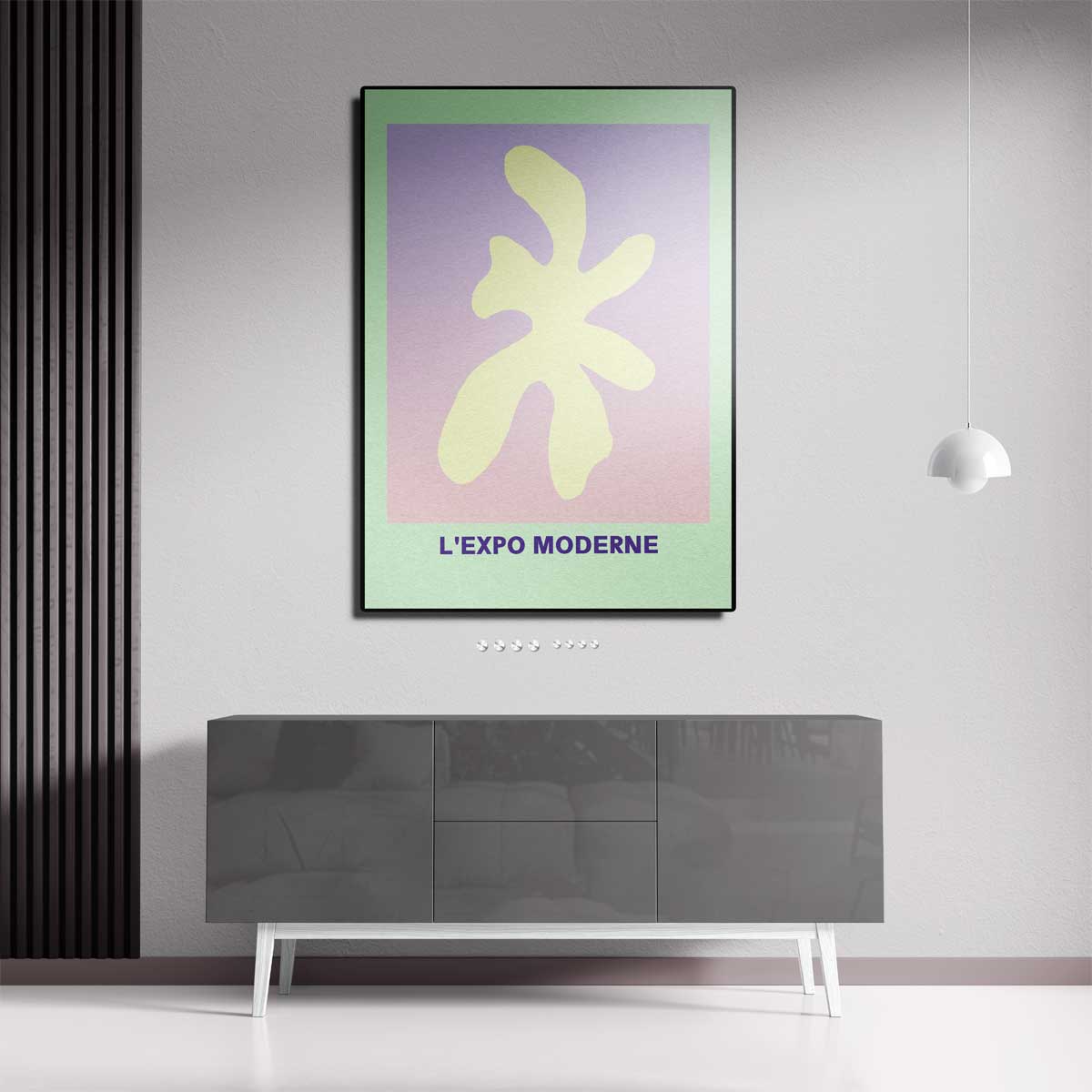 Abstracte Vormen in Pastel – portret wandkunst van WallArtistic