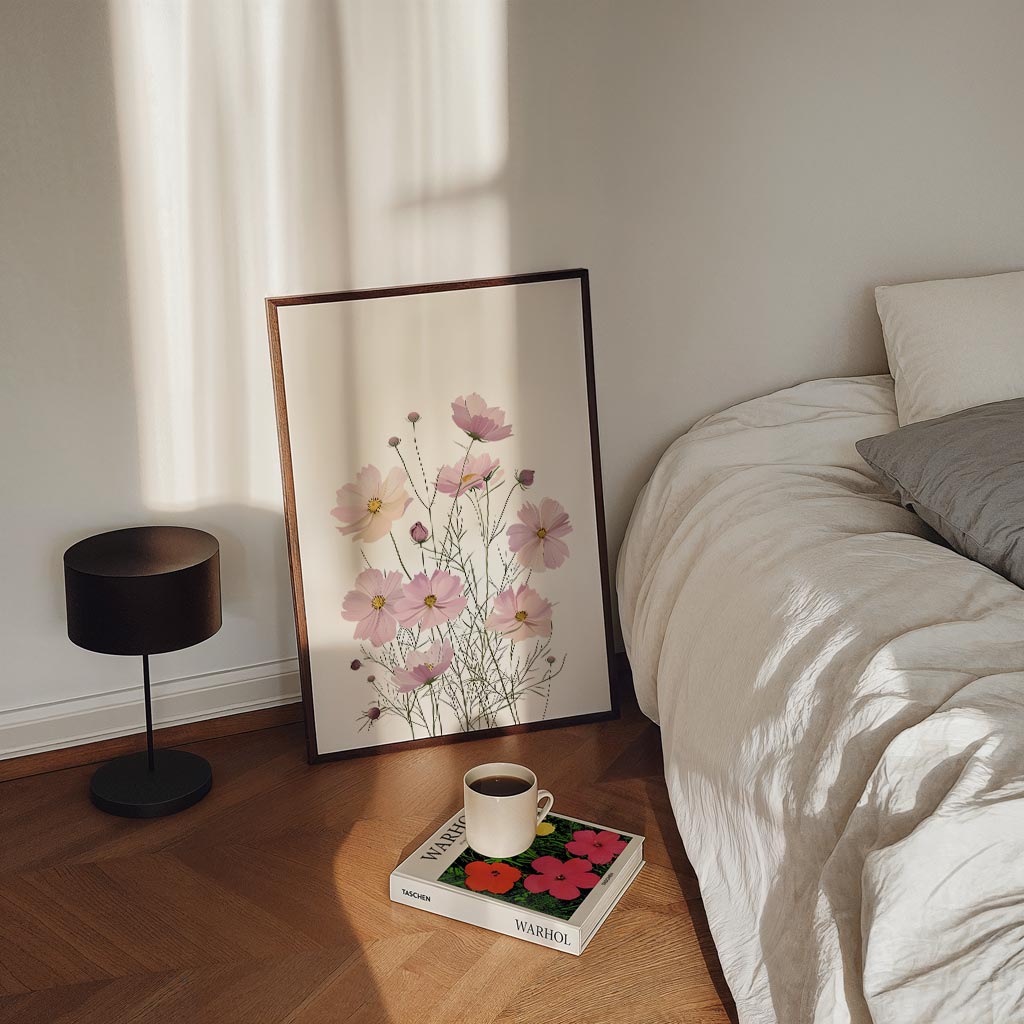 Zachte Bloemenpracht – staande kinderkamer wanddecoratie van WallArtistic