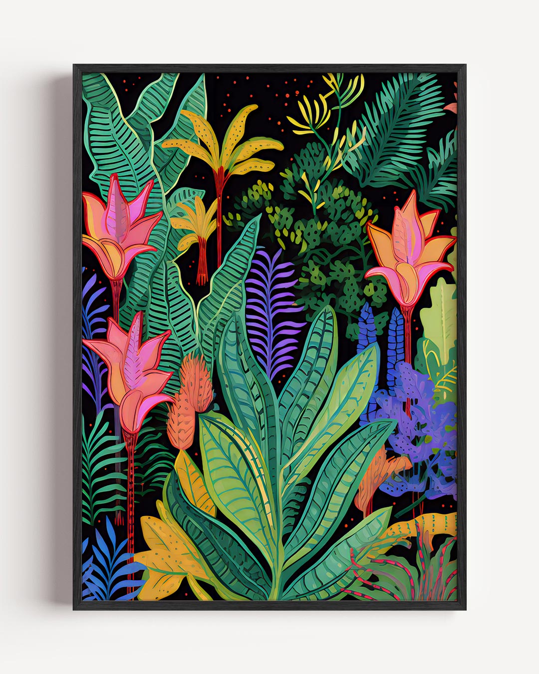 Tropische Paradijs – bloemen portret poster als wanddecoratie