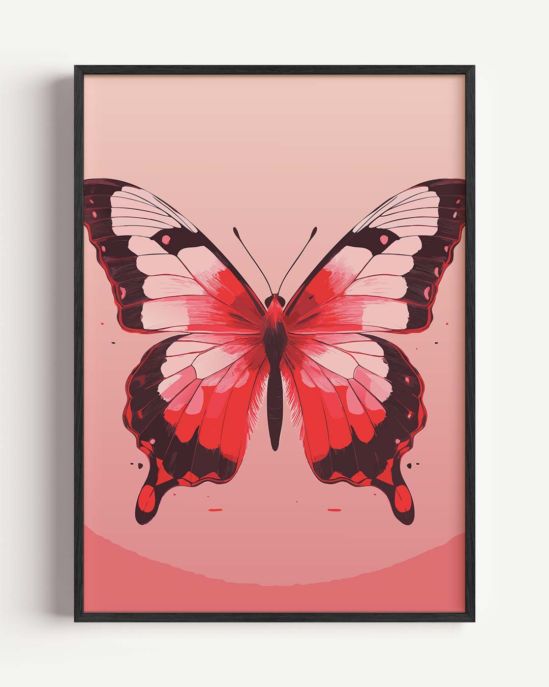 Vlinderpracht Wandposter – dieren portret poster als wanddecoratie