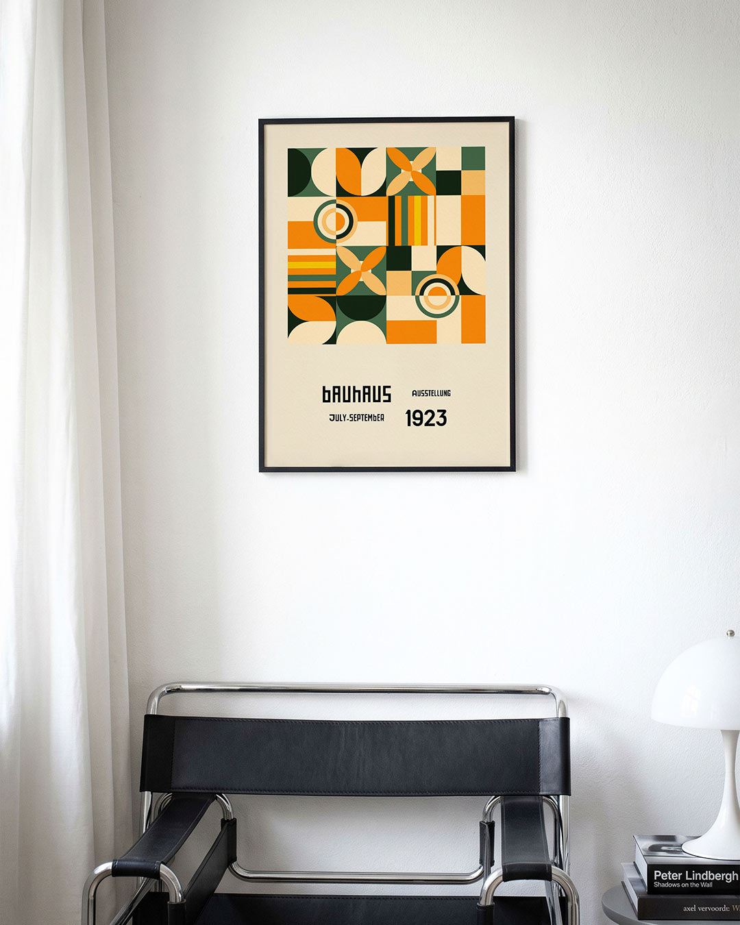 Vormritme en kleur – moderne Bauhaus wandkunst als poster