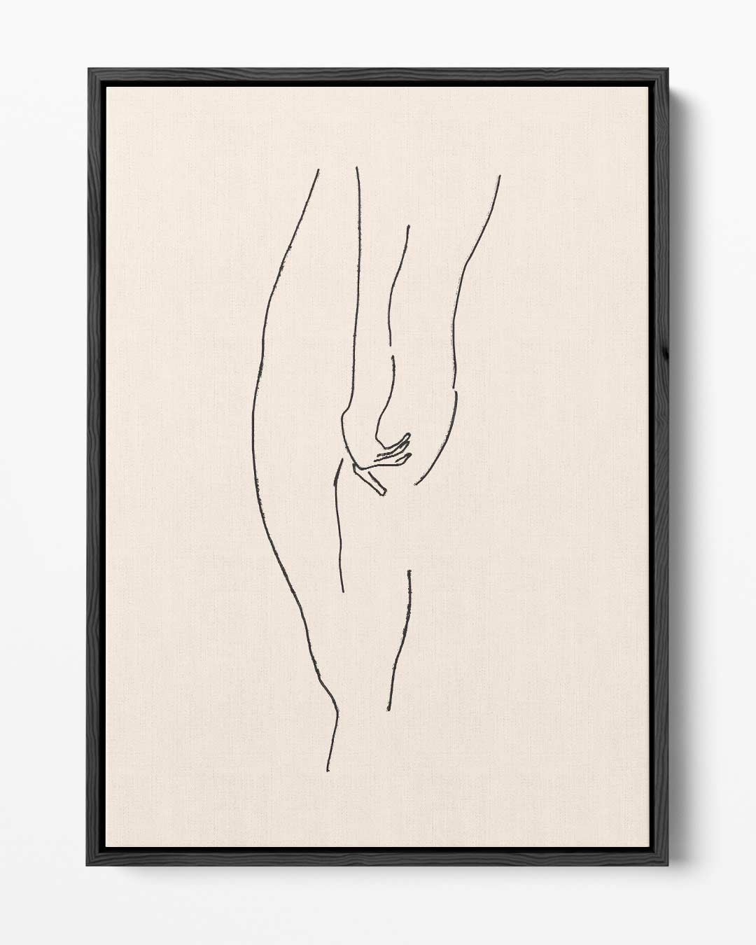Sierlijke Lijntekening – portret kunstwerk als wanddecoratie