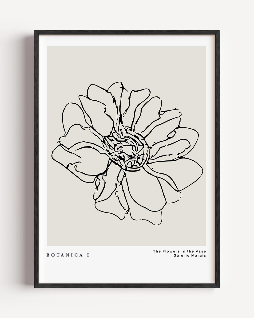 Botanica I Bloemenlijntekening – keuken portret poster als wanddecoratie