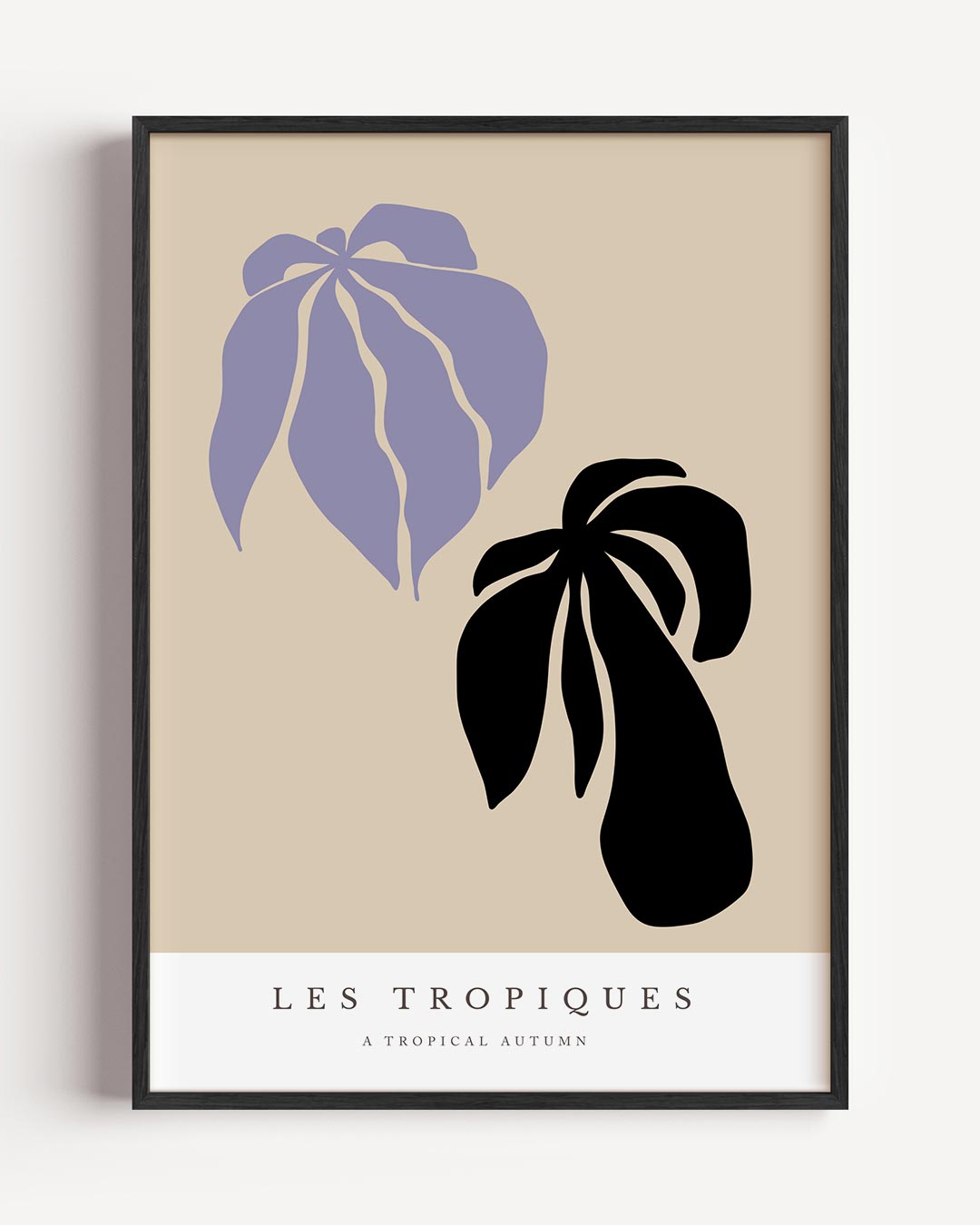 Tropische Herfstblaadjes – boheme portret poster als wanddecoratie