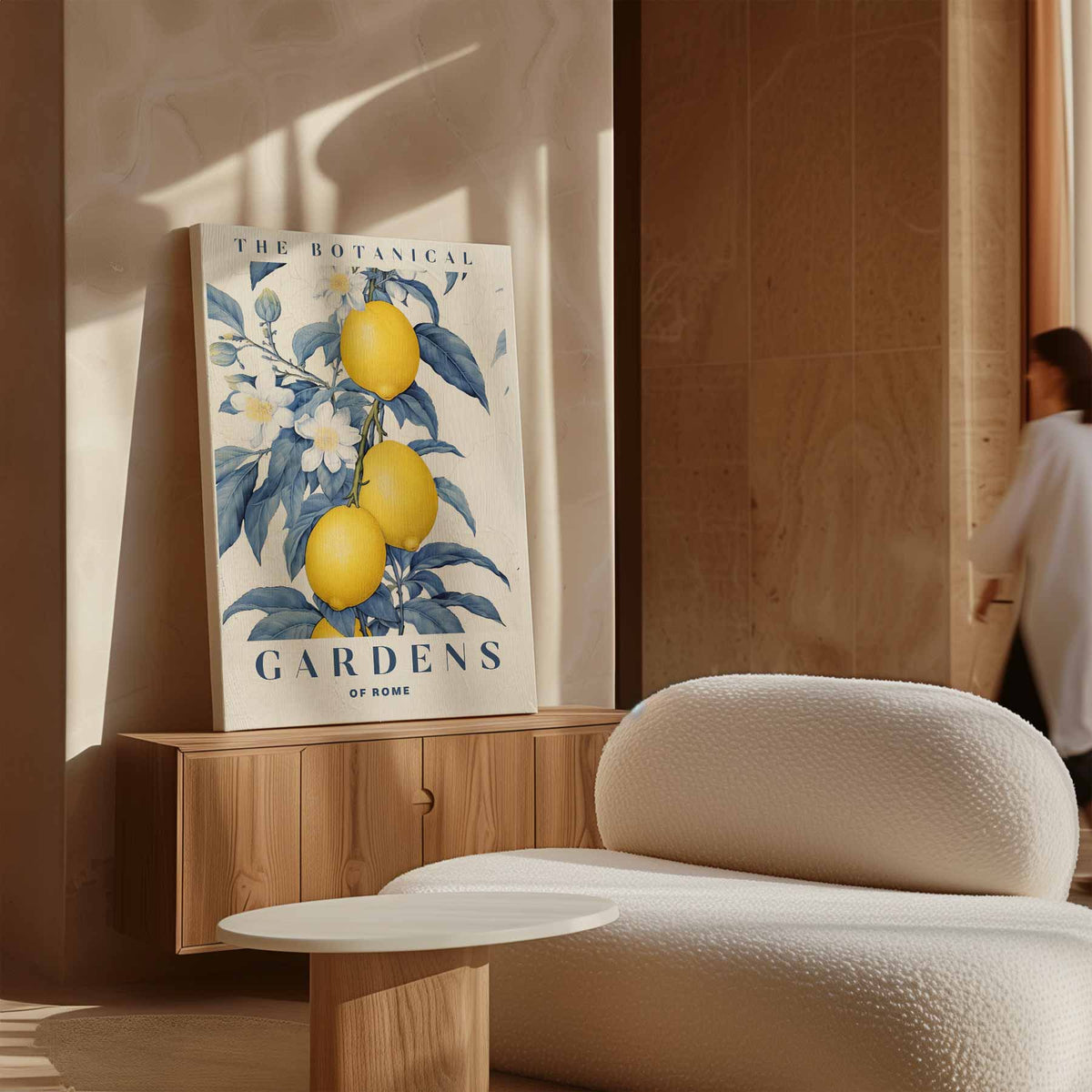 Botanische Tuinen van Rome Poster – dibond kunstwerk als wanddecoratie