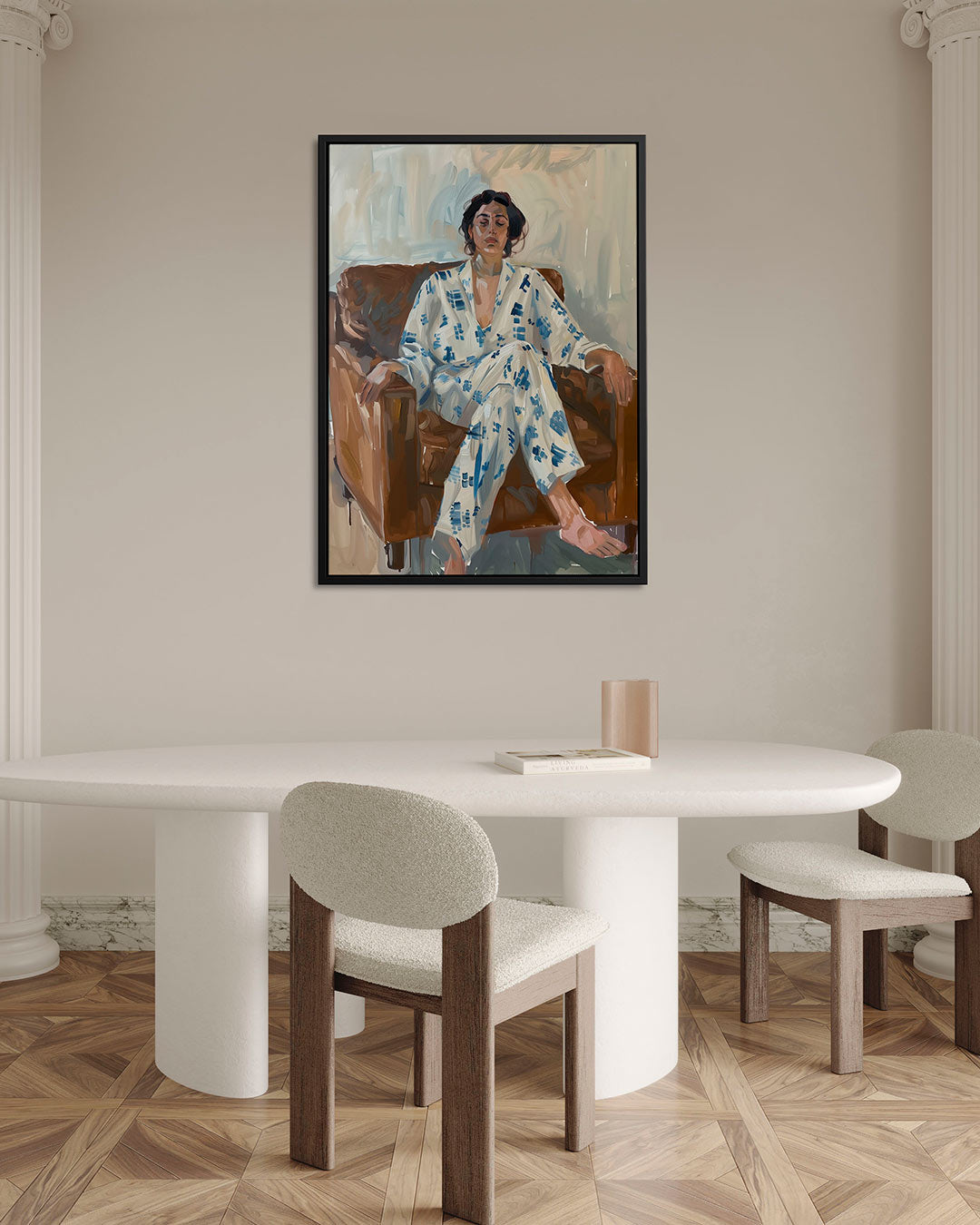 Ontspannen moment – staand wanddecoratie kunstwerk