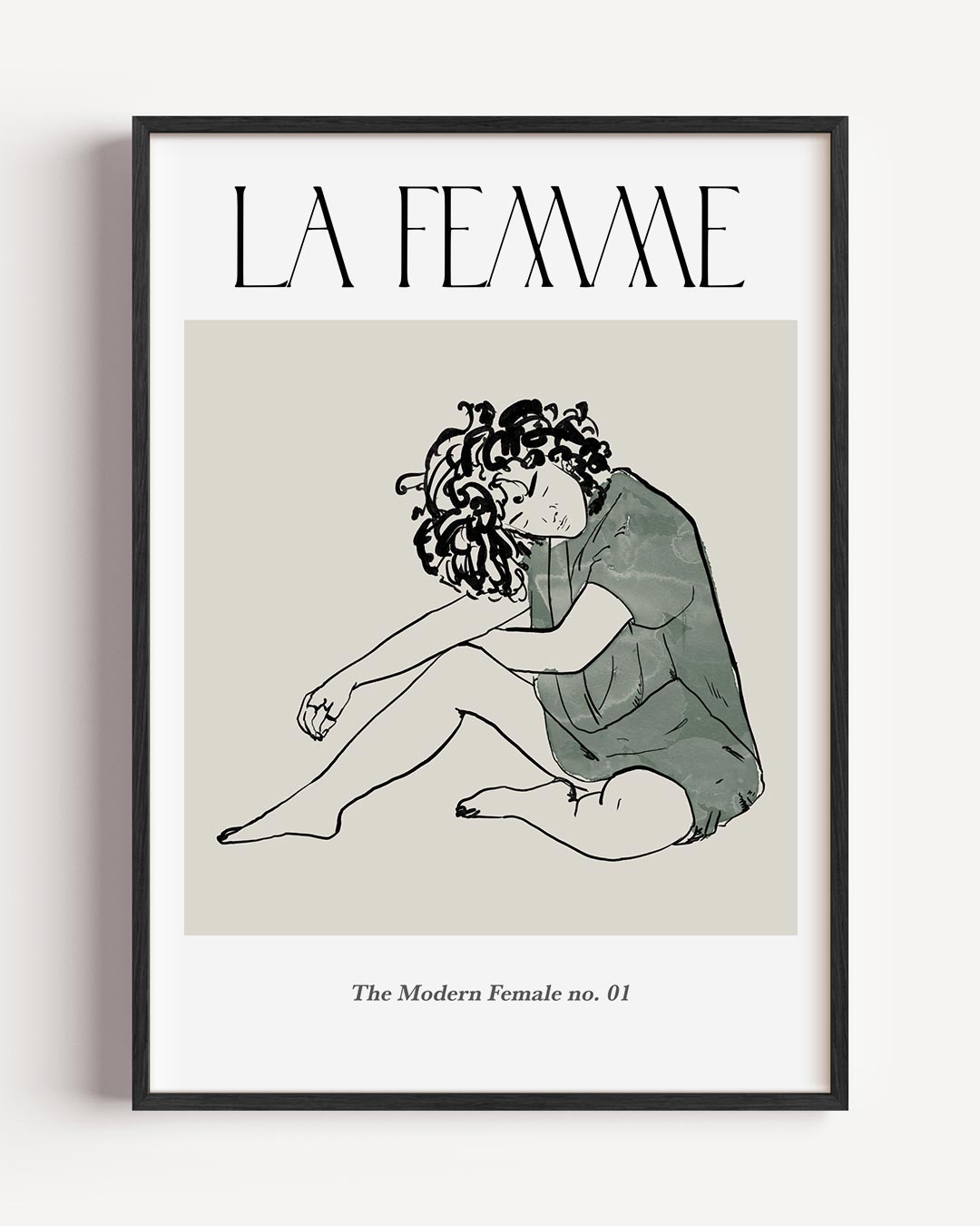 La Femme Artistieke – vrouwelijk portret poster als wanddecoratie