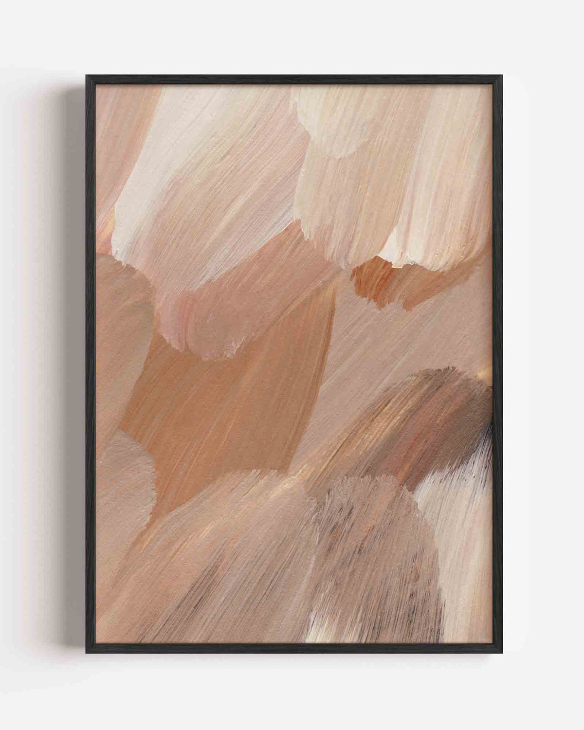 Abstracte penseelstreken – schilderkunst portret poster als wanddecoratie
