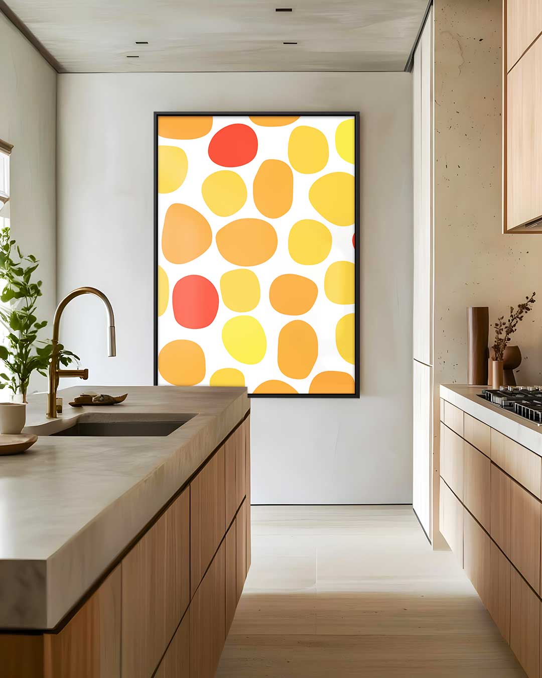 Vrolijke Kleurenmix Wanddecoratie – dibond wanddecoratie in staand formaat