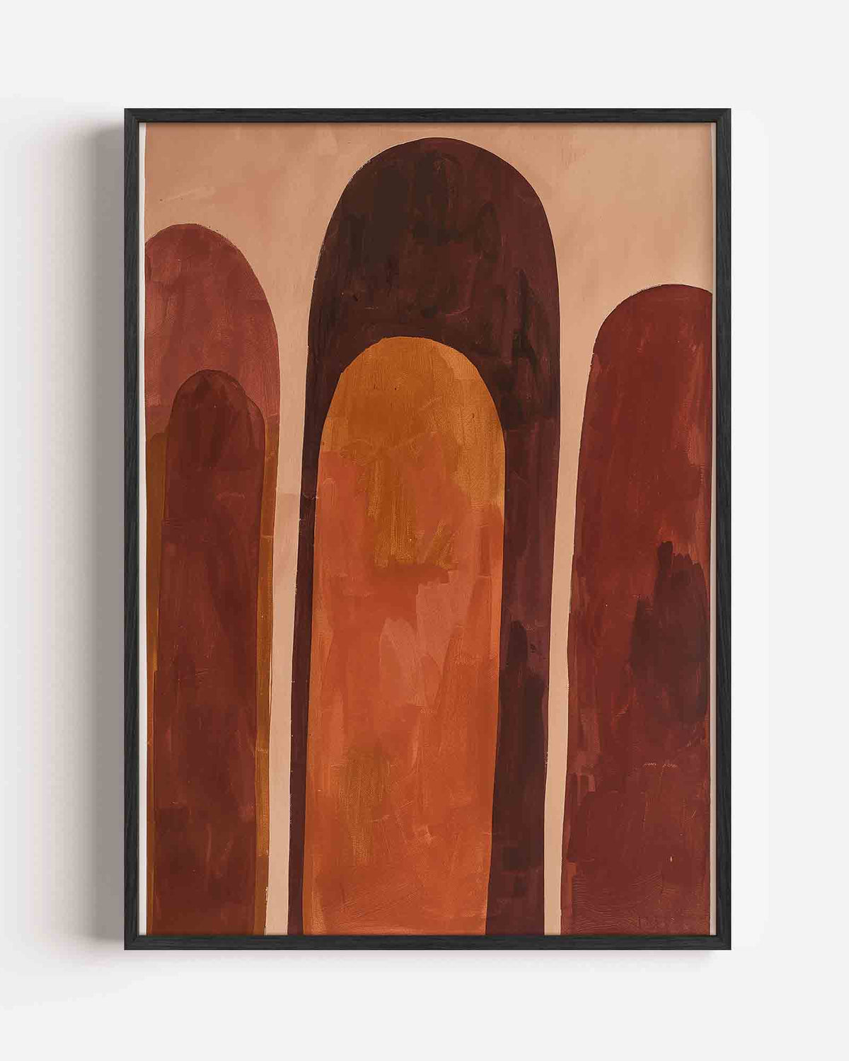 Abstracte bogen – hedendaagse illustratie portret poster als wanddecoratie