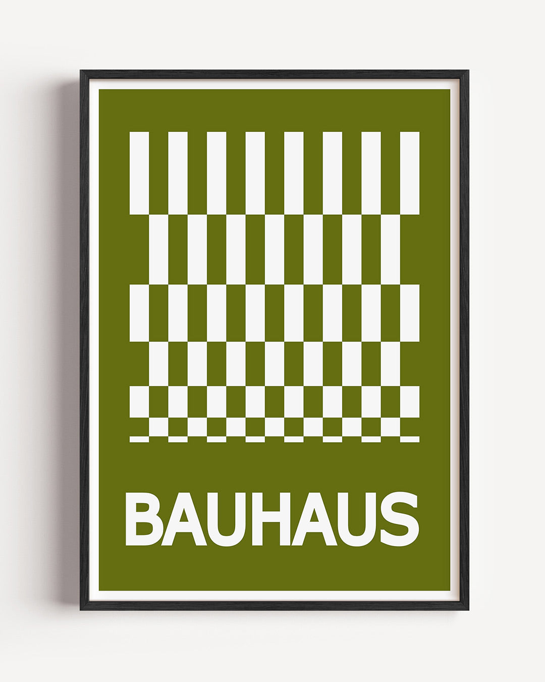 Ritme en vlakken – staande Bauhaus poster als wanddecoratie