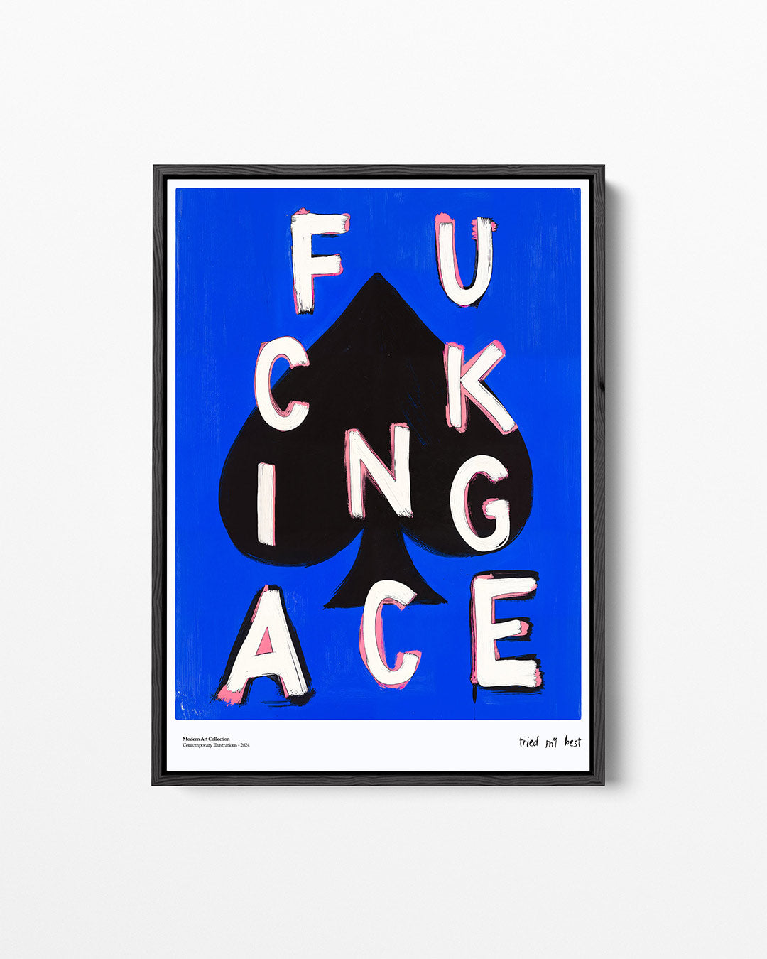 Speelse typografie – staand wanddecoratie kunstwerk