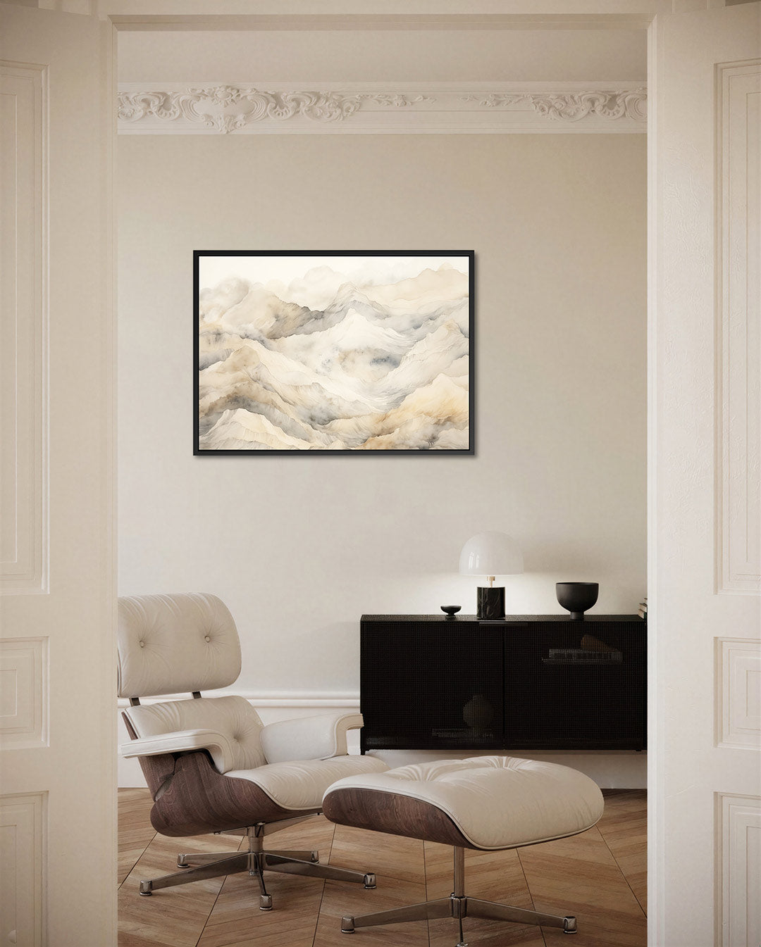 Zachte berglandschappen – liggende wanddecoratie
