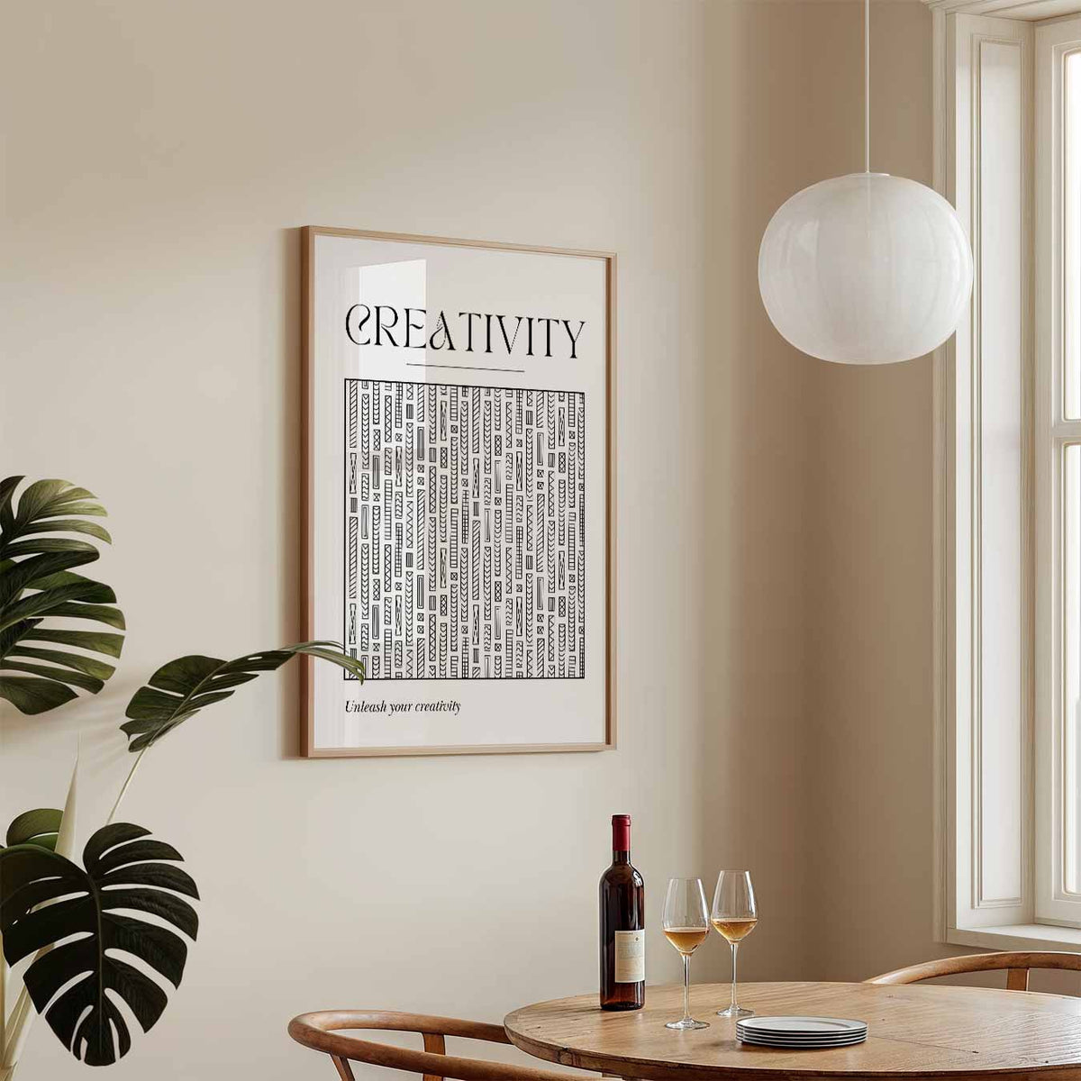 Creativiteit Ontketend – tekstposter in staand formaat