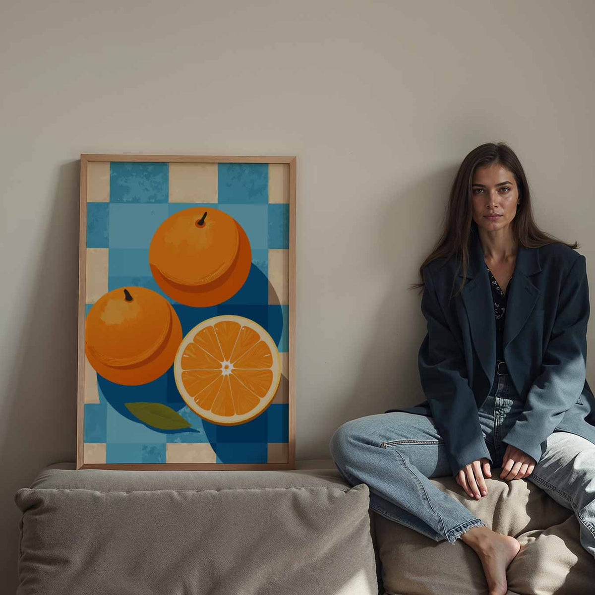Citrus Verfrissing – staande keuken wanddecoratie van WallArtistic