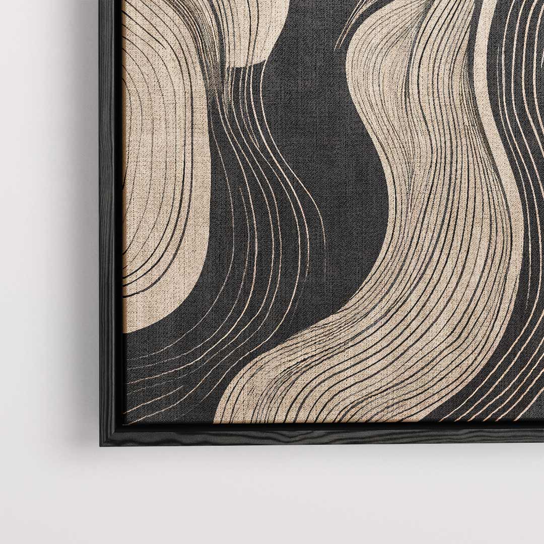 Golvende Elegantie – dibond kunstwerk als wanddecoratie