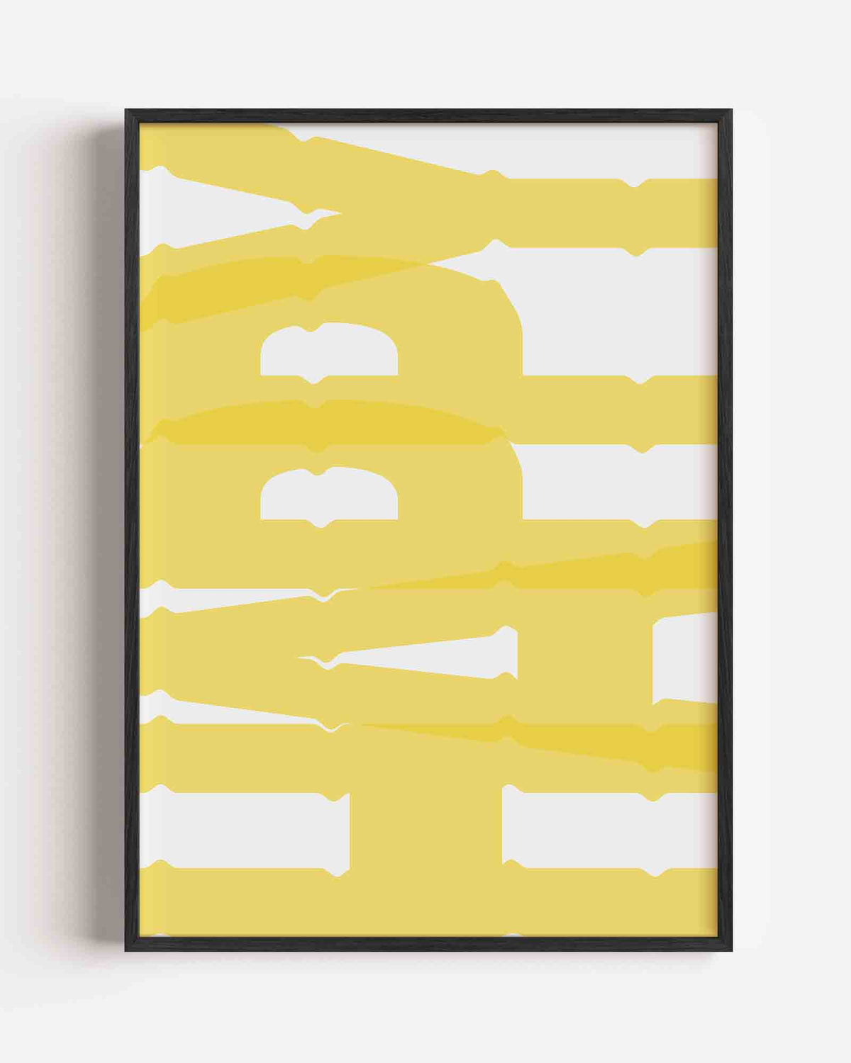 Geel patroon – hedendaagse illustratie portret poster als wanddecoratie