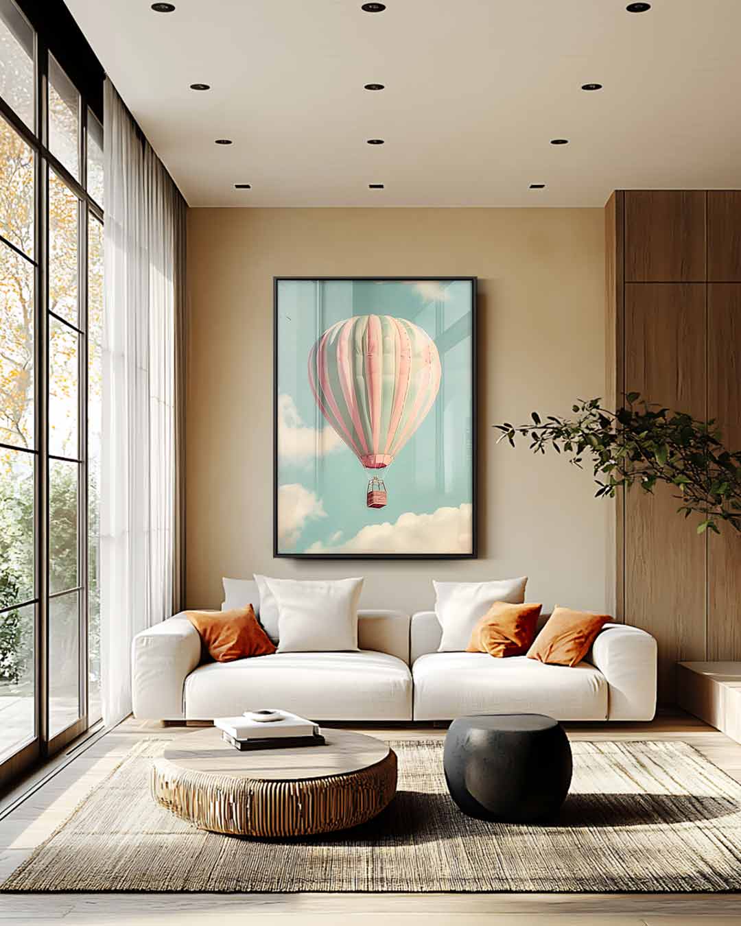 Droomvlucht in Kleur – canvas wanddecoratie in portret formaat
