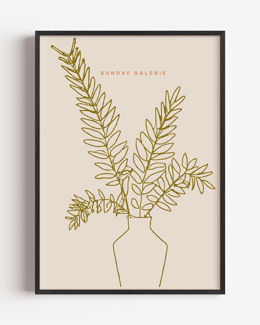 Botanische Lijntekening – keuken portret poster als wanddecoratie