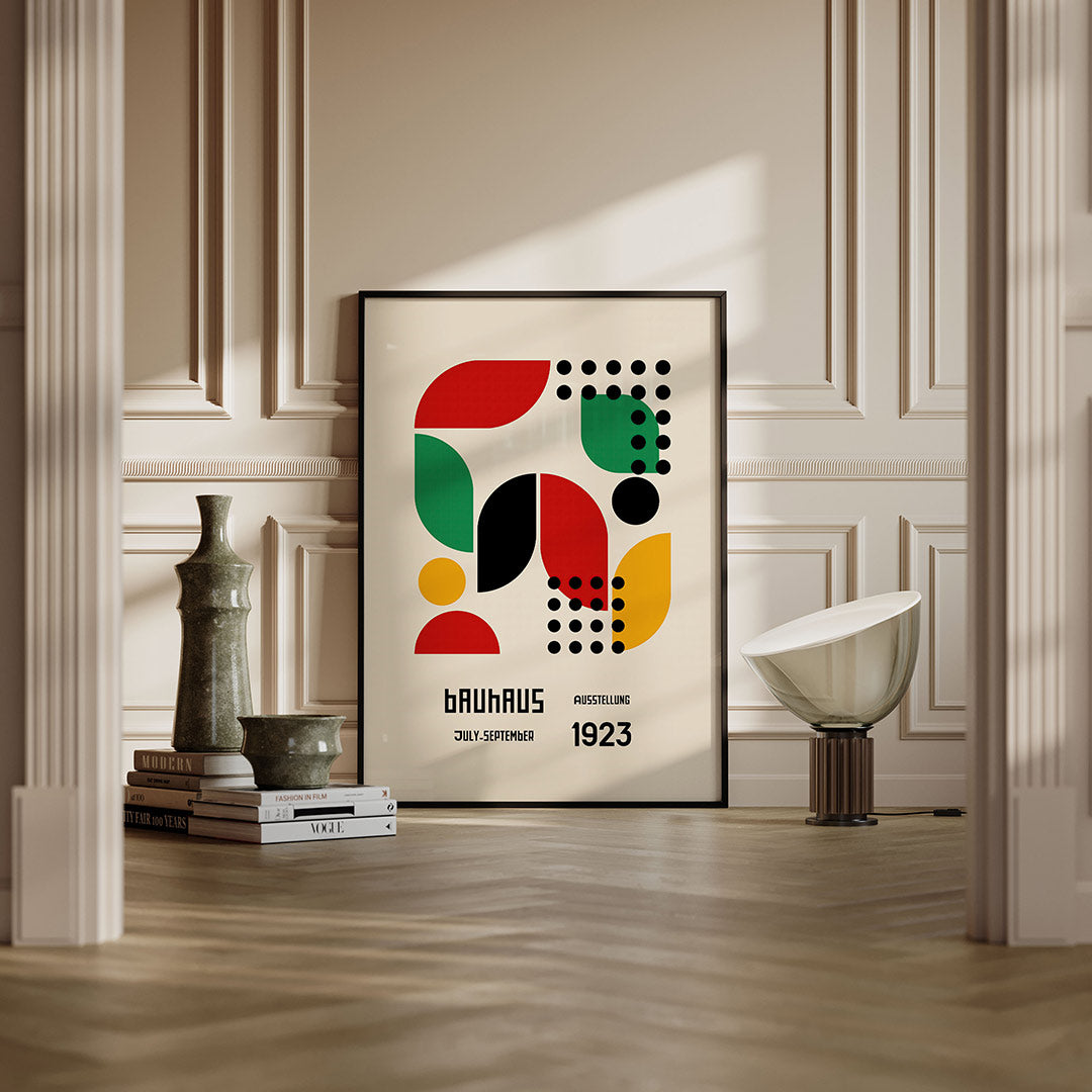 Vormen en vlakken – moderne Bauhaus wandkunst als poster