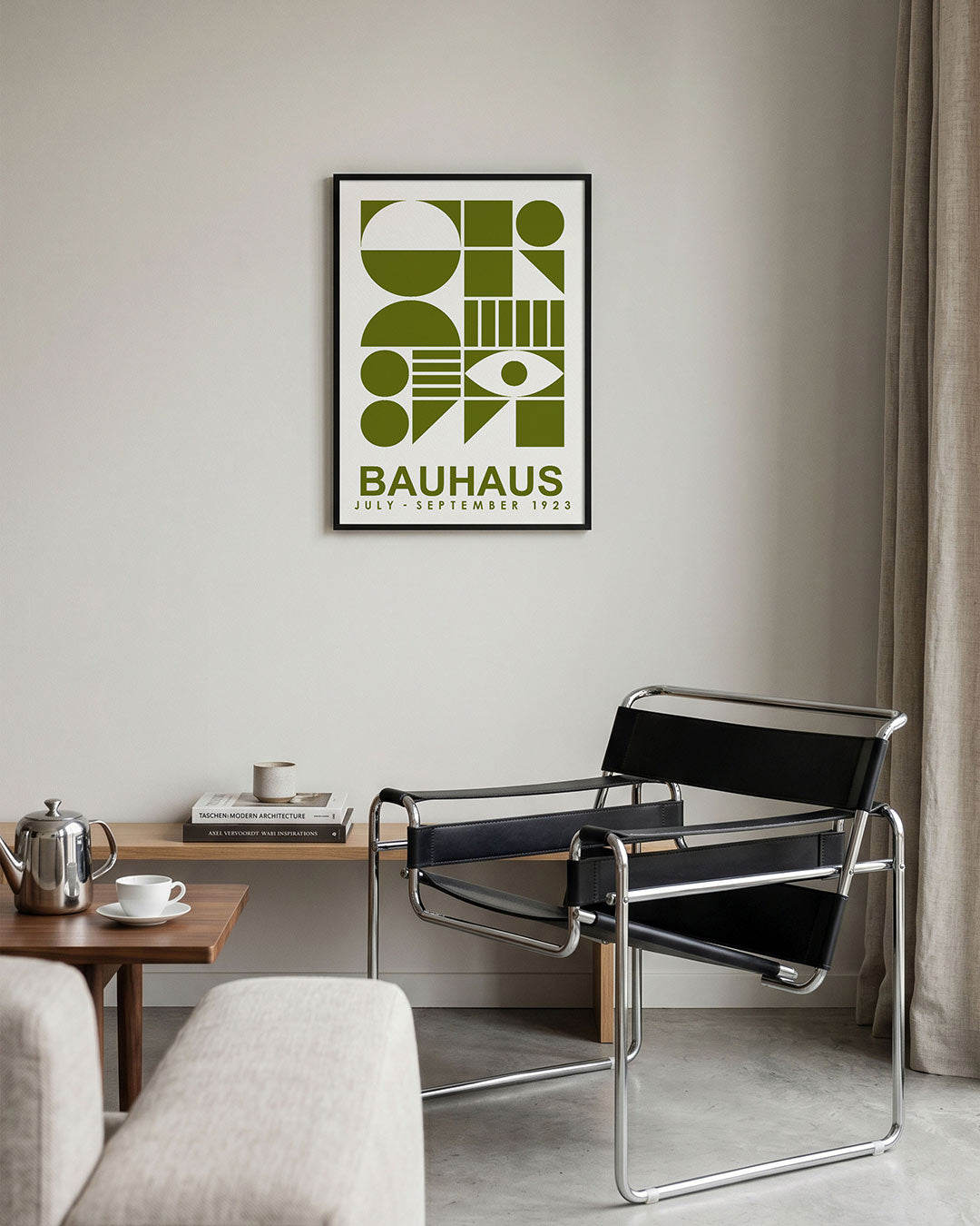 Vormen en vlakken – geometrische Bauhaus poster in staand formaat