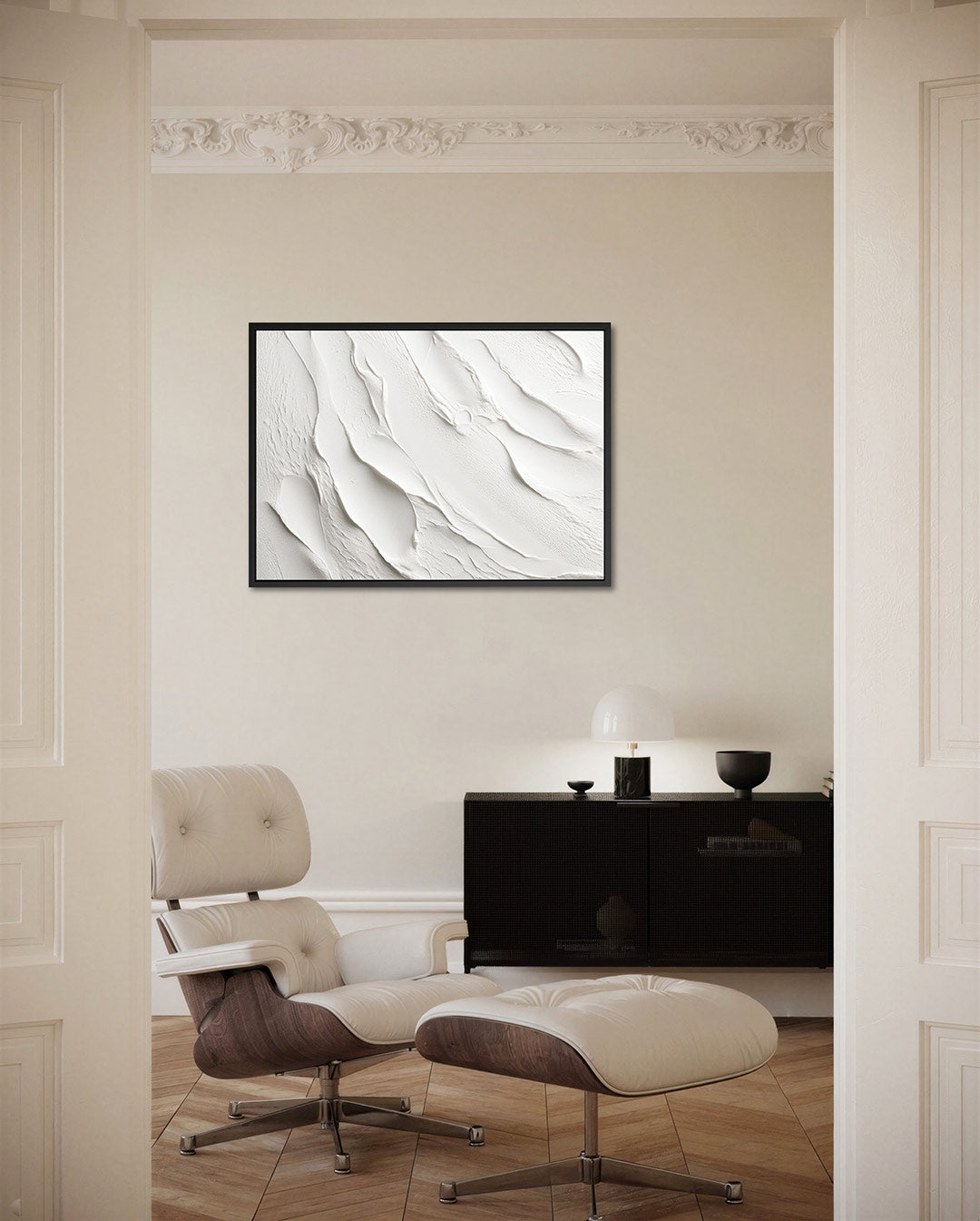 Gelaagde textuur – liggende wanddecoratie