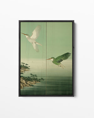 Vliegende vogels – staand wanddecoratie kunstwerk