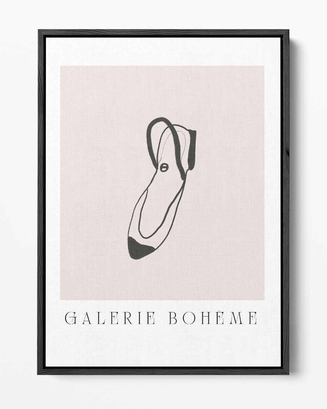 Elegante Slof – portret kunstwerk als wanddecoratie