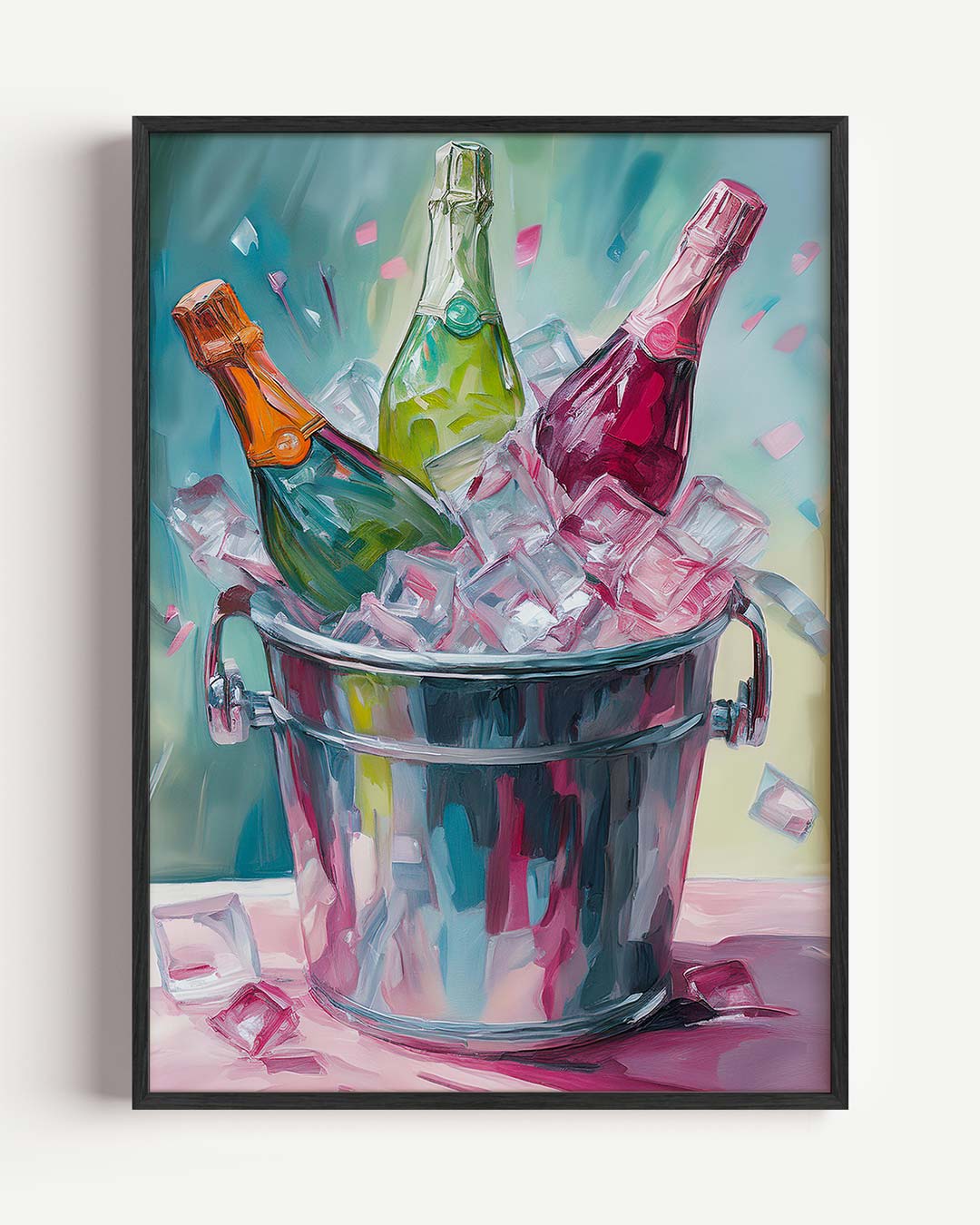 Bubbly Celebration – keuken portret poster als wanddecoratie