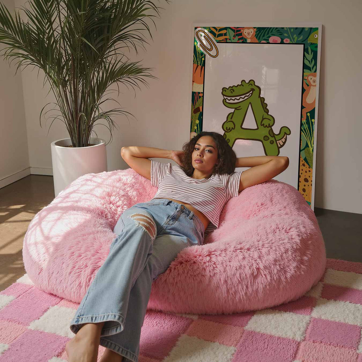 Jungle Alfabet – staande kinderkamer wanddecoratie van WallArtistic